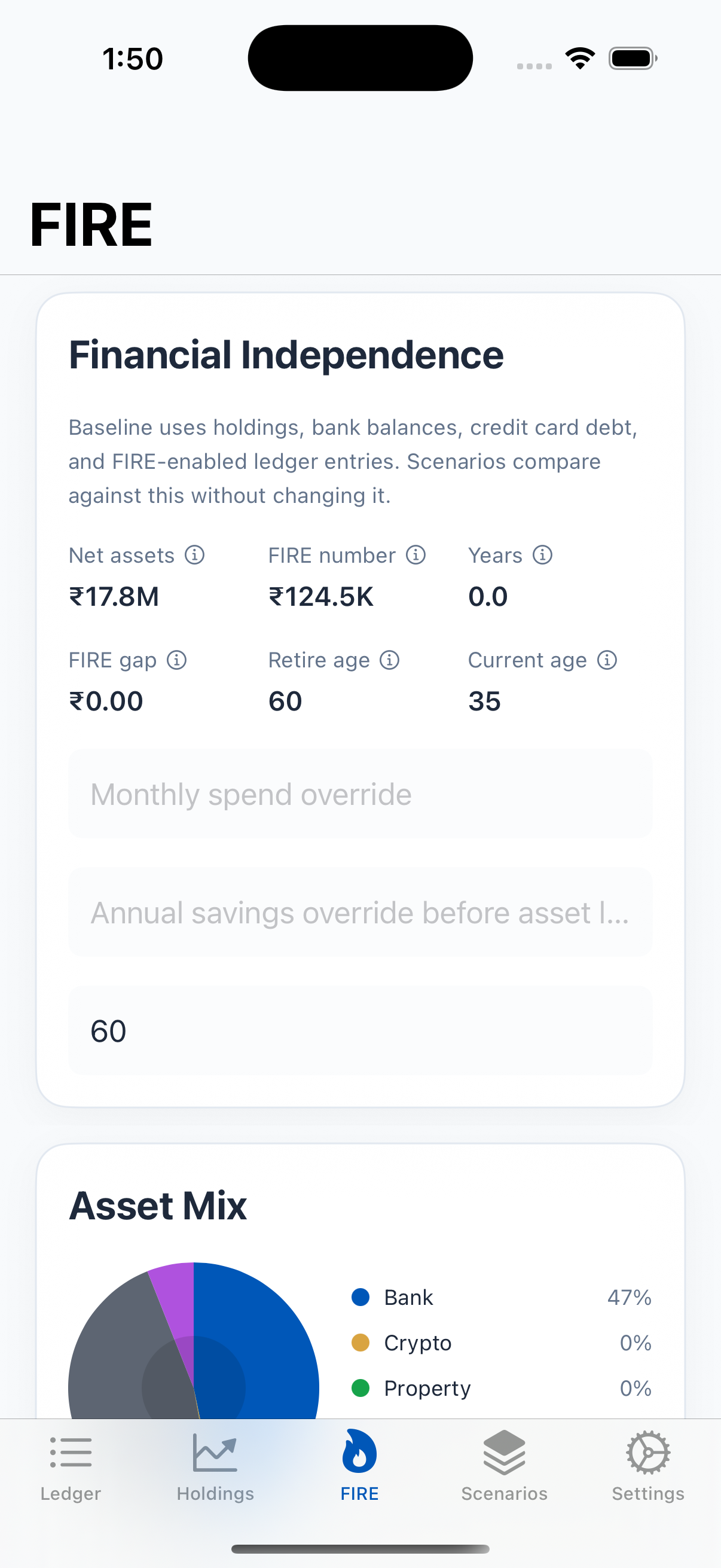 LumaV light theme FIRE screen
